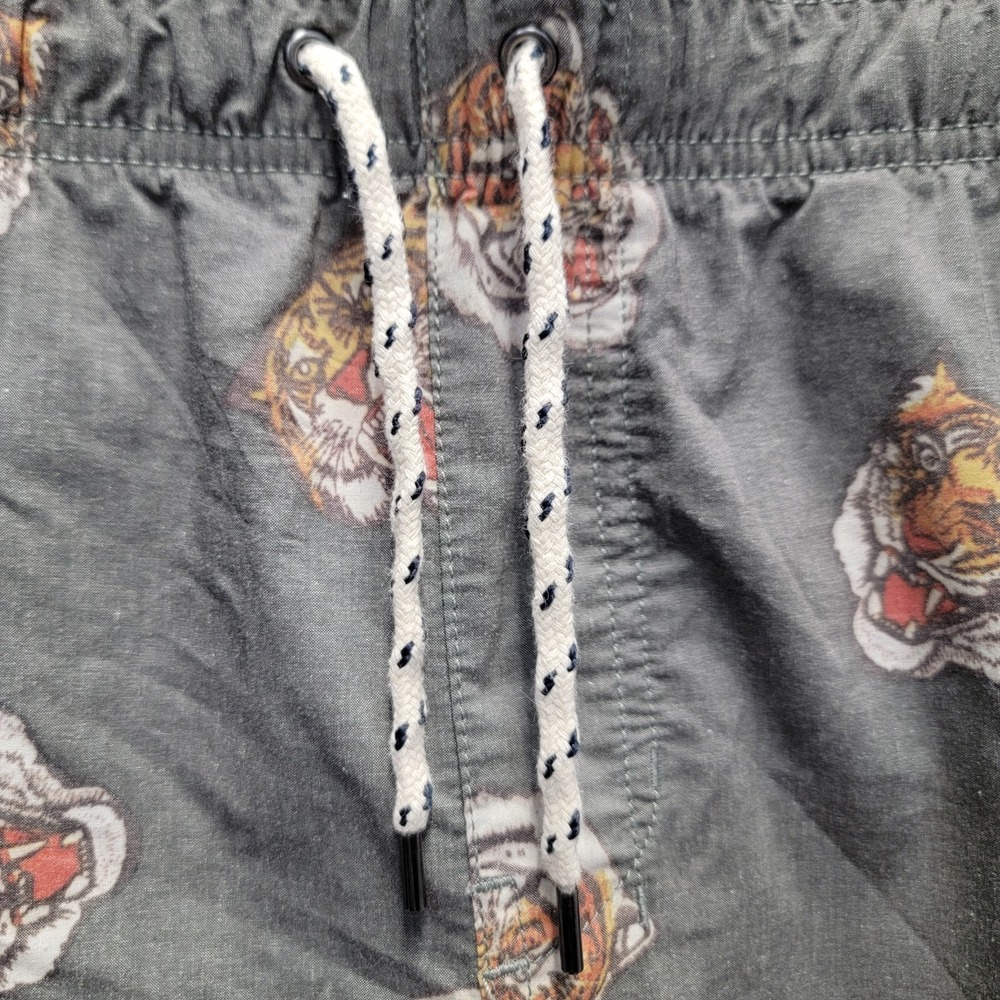 Nitrous‎ Black Shorts Men Large Tiger Black Board Surf Ocean Lake Shorts Casual - Picture 3 of 8